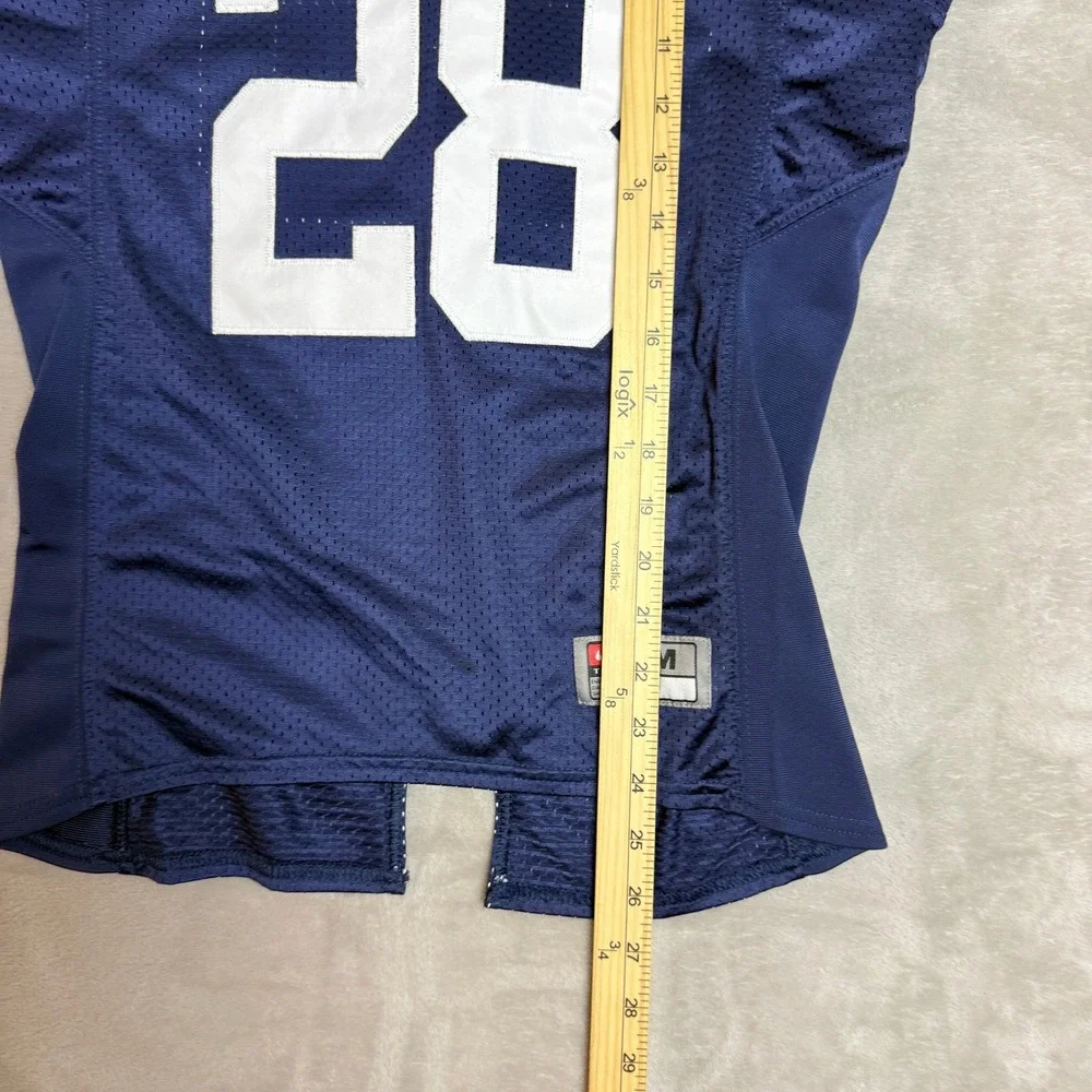 Nike Team Penn State Nittany Lion Jersey Mens Medium Navy White #28 PSU Football